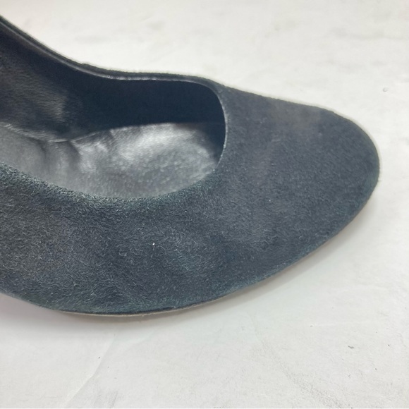 Zadig & Voltaire Leather Wedges Heels Skull Embellished 7 Black Rock Star - Picture 9 of 14